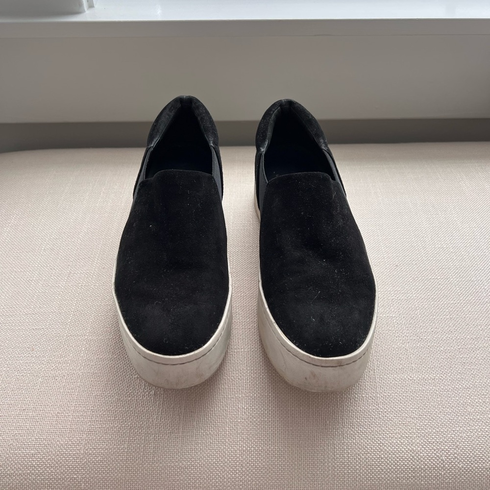 Vince Women’s Warren Black Slip-On Sneakers